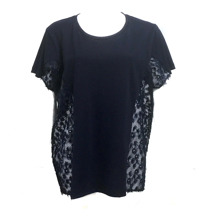 SIDE PANEL TEE BLACK