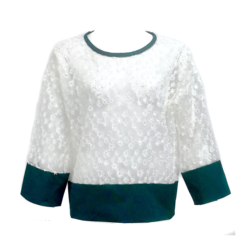 ORGANZA TOP (WHT)