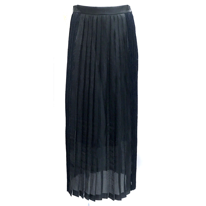 PLEATED MAXI SKIRT