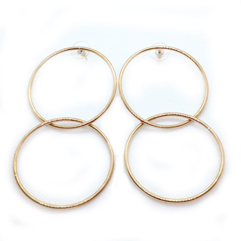 KJL Double-Drop Entwined-Hoop Earrings