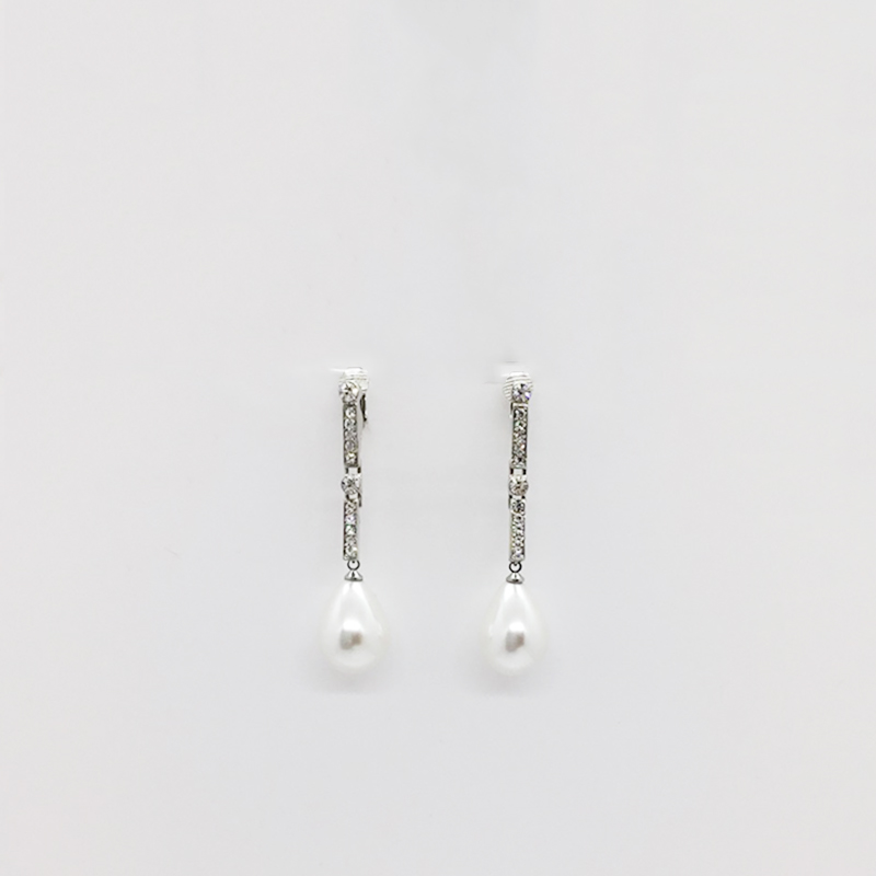 KJL Pear Pearl Earrings