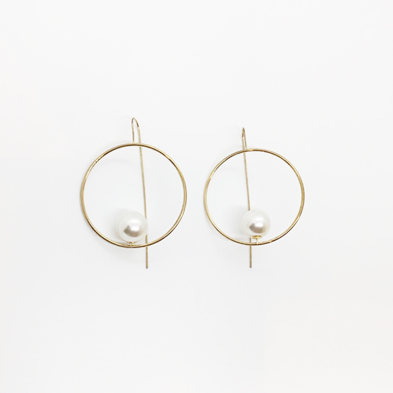 KJL Imitation-Prarl-Embellished Drop Earrings